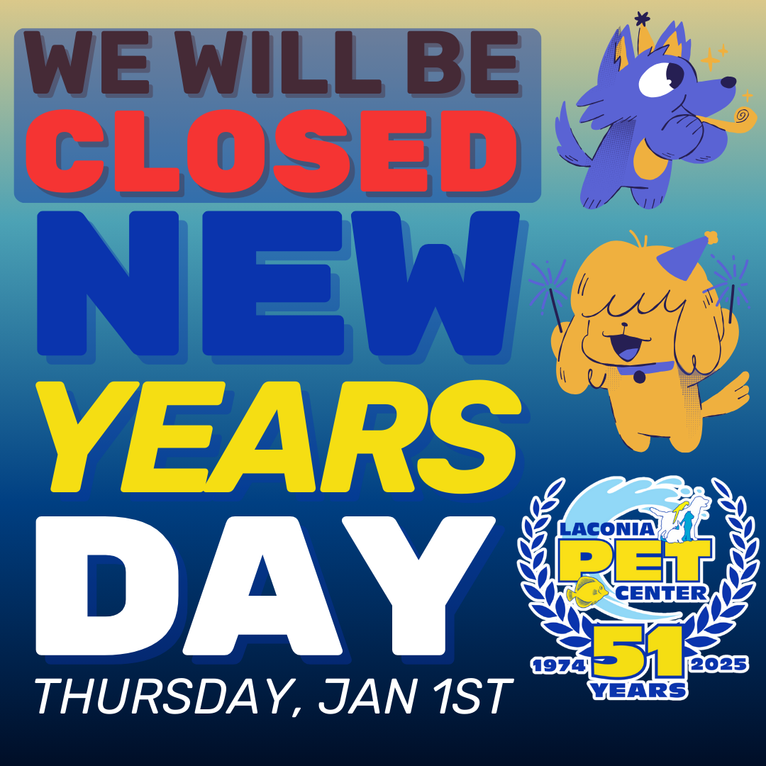 We are Closed New Years Day!